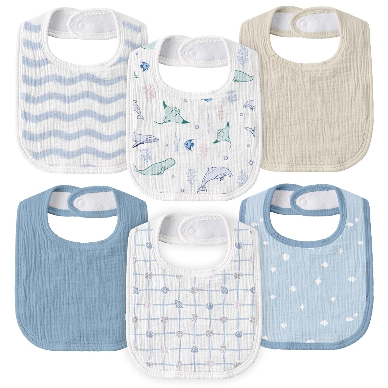 Muslin Drool Bibs