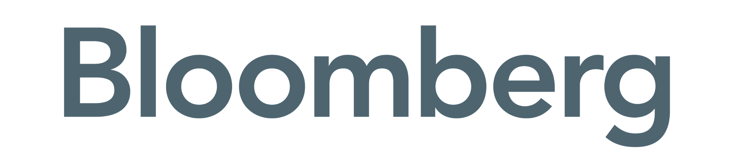 The word "Bloomberg" written in large, dark gray letters on a black background.