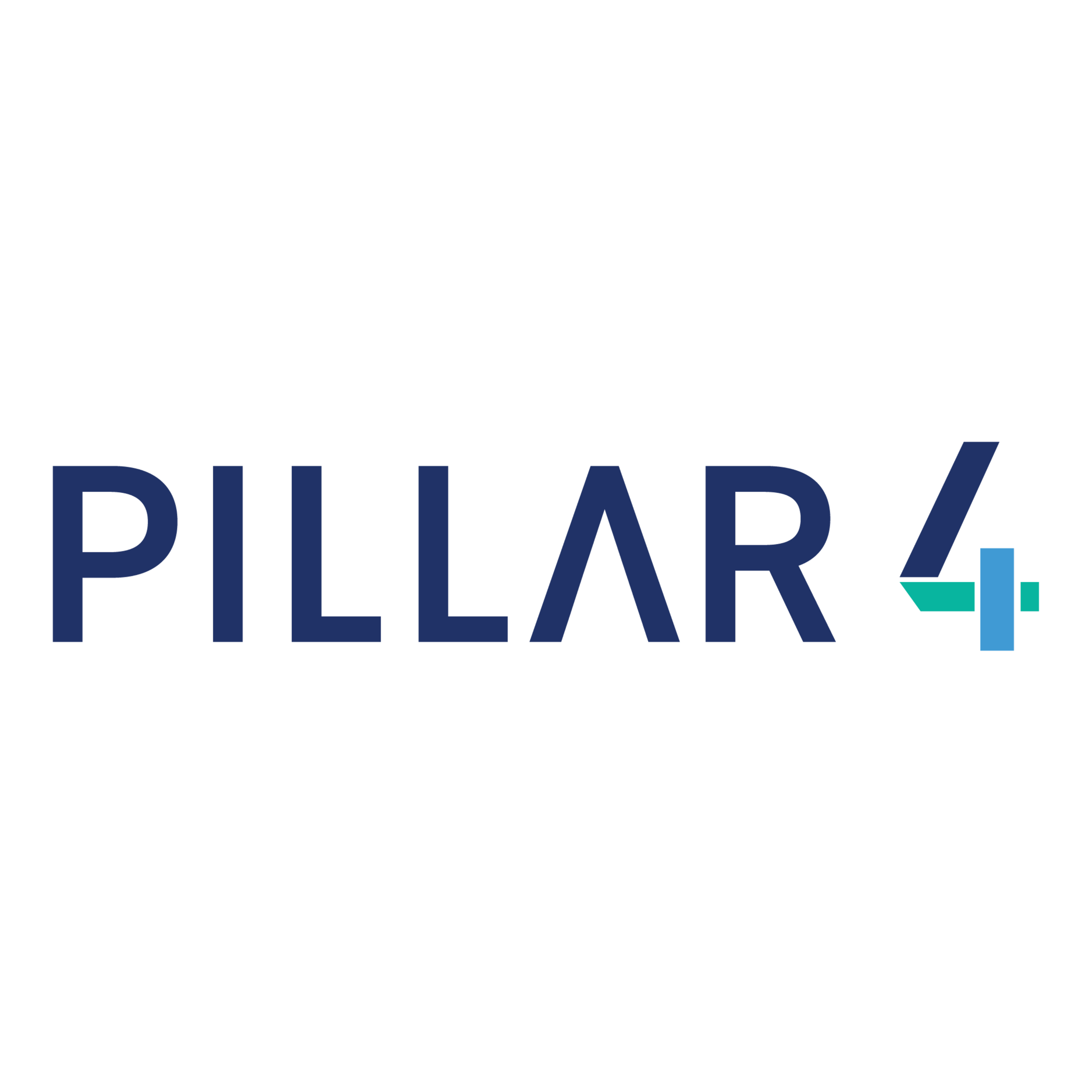 Logo for PILLAR 4 with stylized text and arrow graphics.