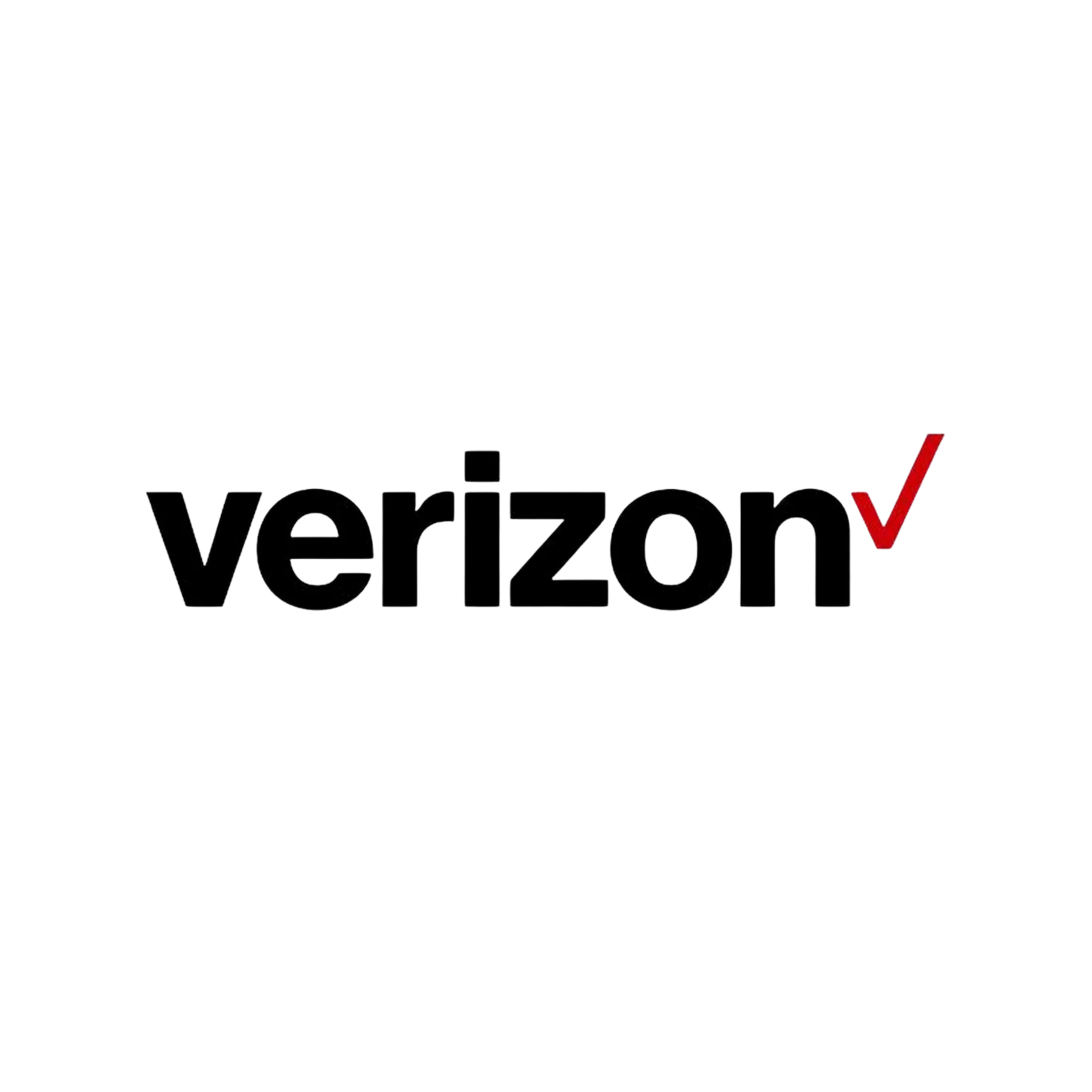 Vivid logo of Verizon with black text and a red checkmark as the letter 'v' in Verizon.