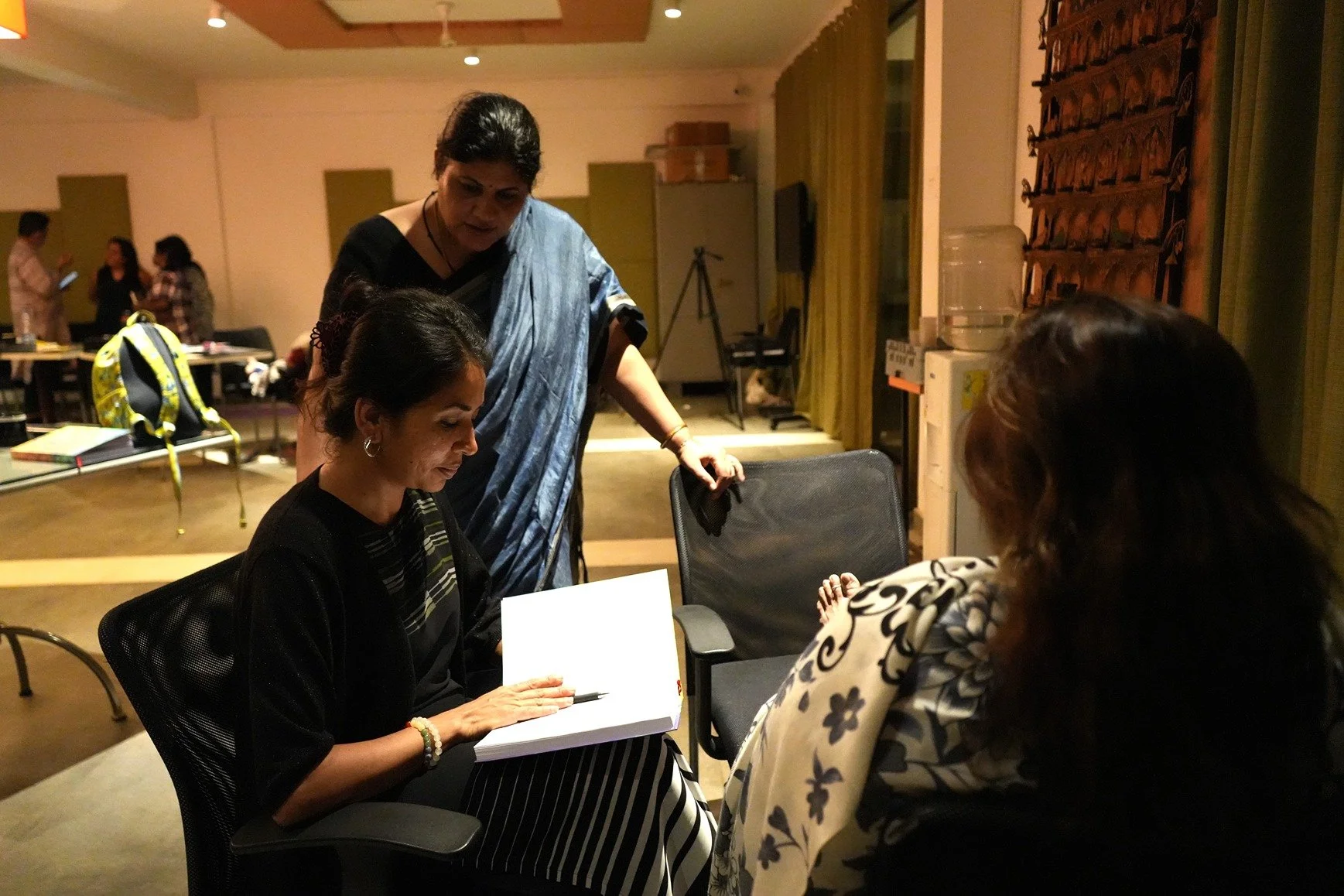 Dr Rashhi Sharma supervising a session