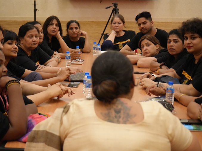 Dr Rashhi Sharma briefing students during Alumni meet