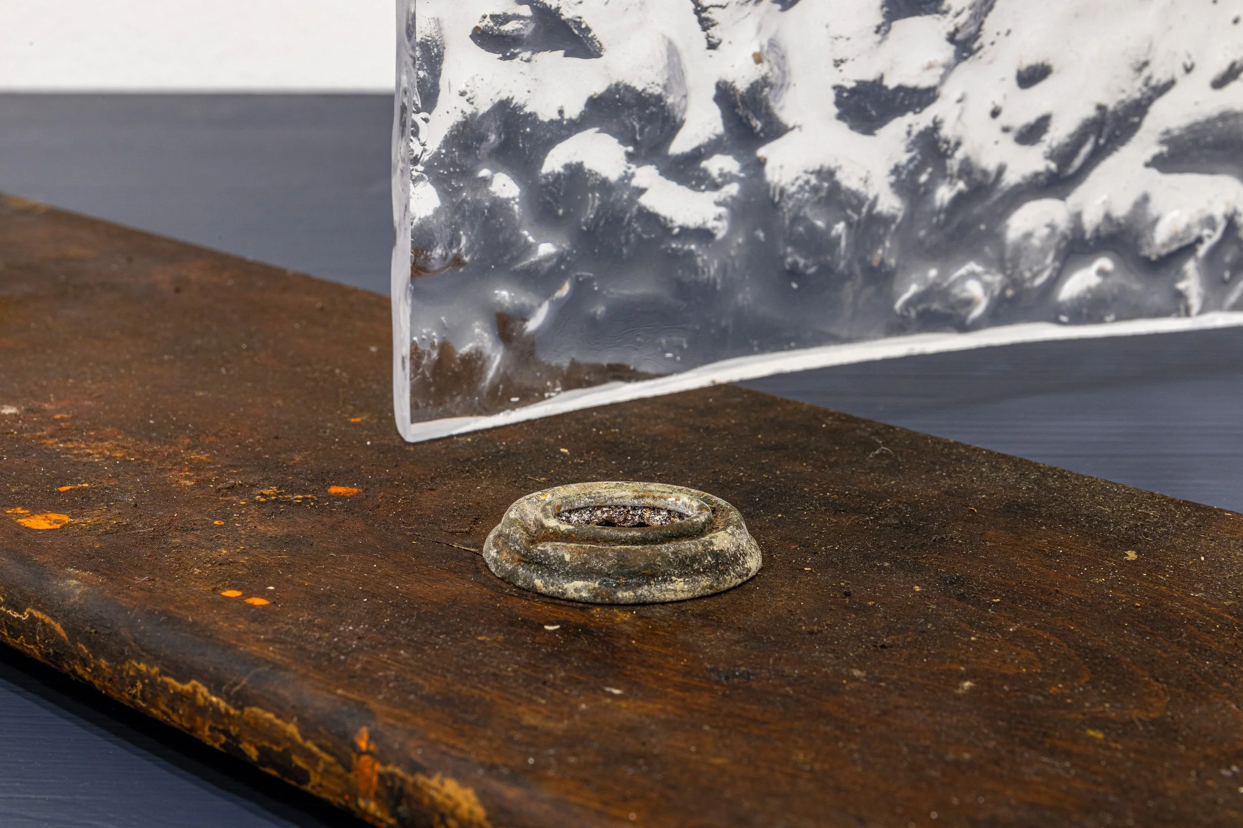 28.Lorenzo Passi, La conquista dell'inutile #2 (detail), 2021, blown glass, steel, cm 70x35x25.jpg.jpg