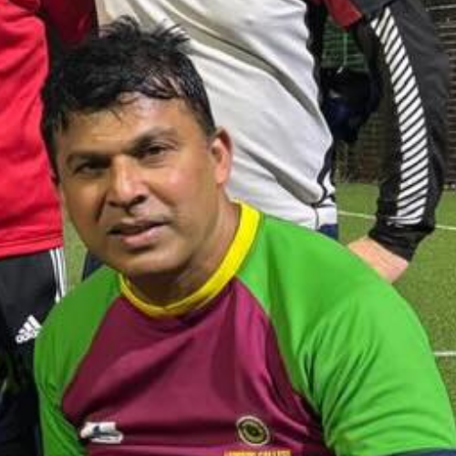 Manoj - We are still trying to find the switch to make him run in a straight line. Losing hope now...