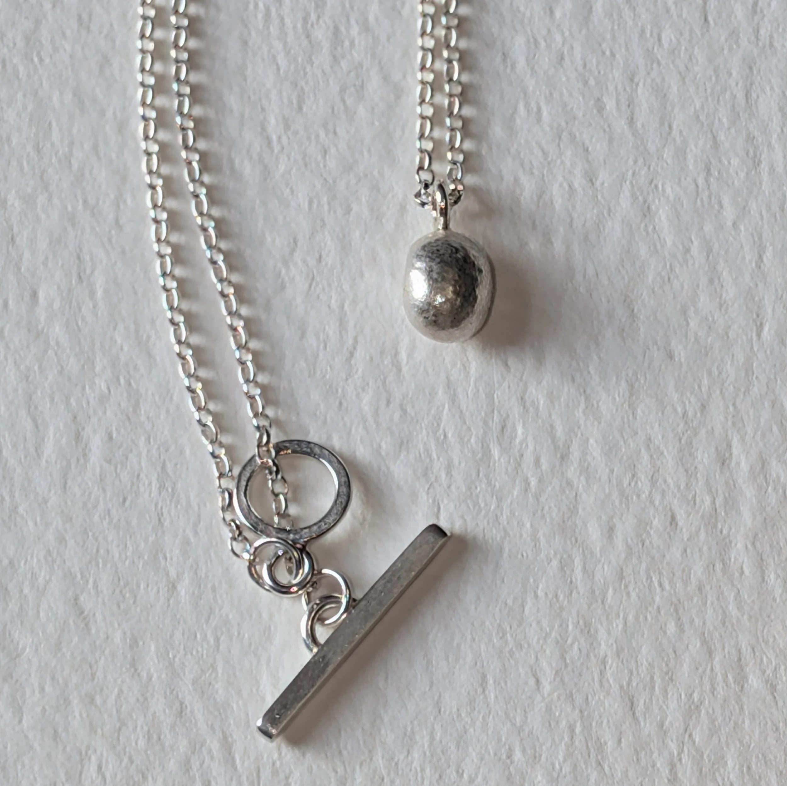 Charcoal cast pendant