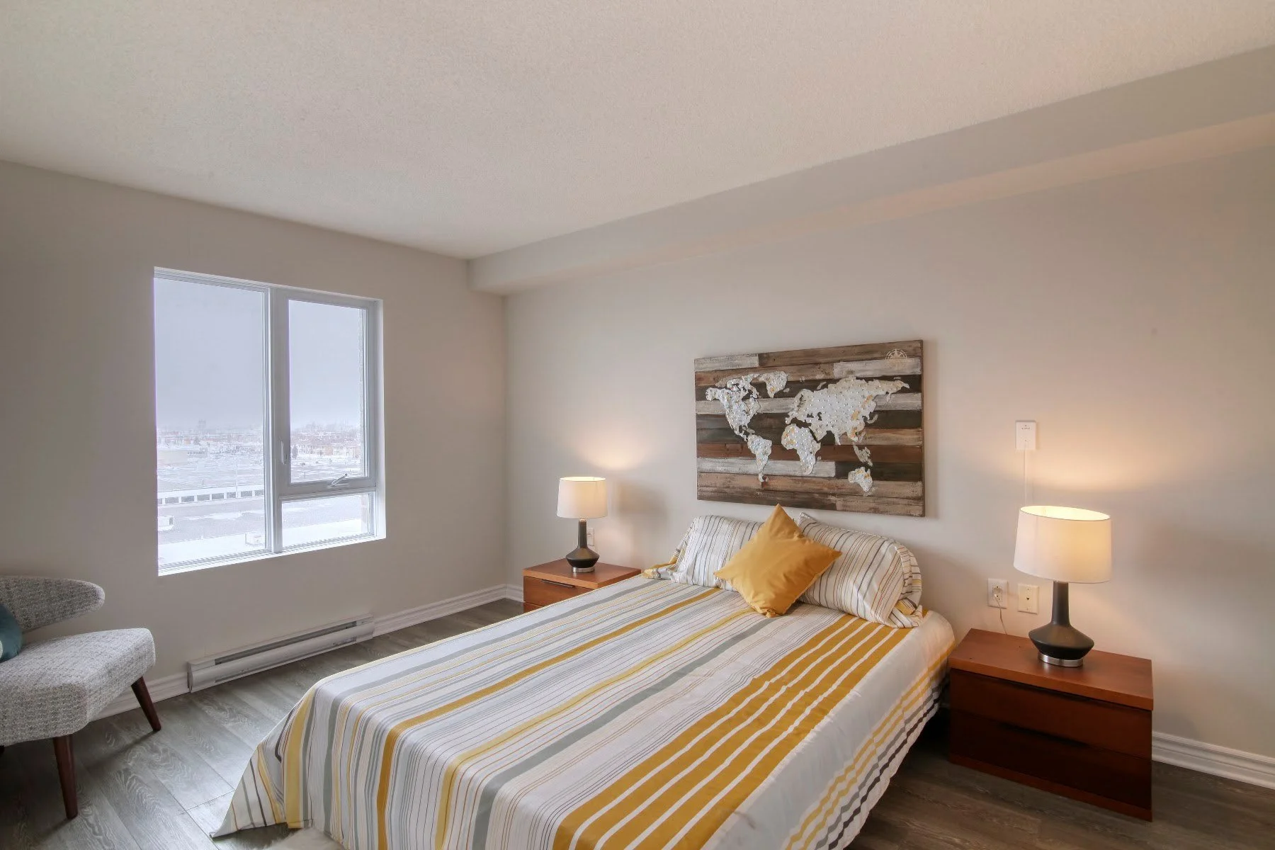 Chambre dans un appartement modèle à la Résidence Le Parc