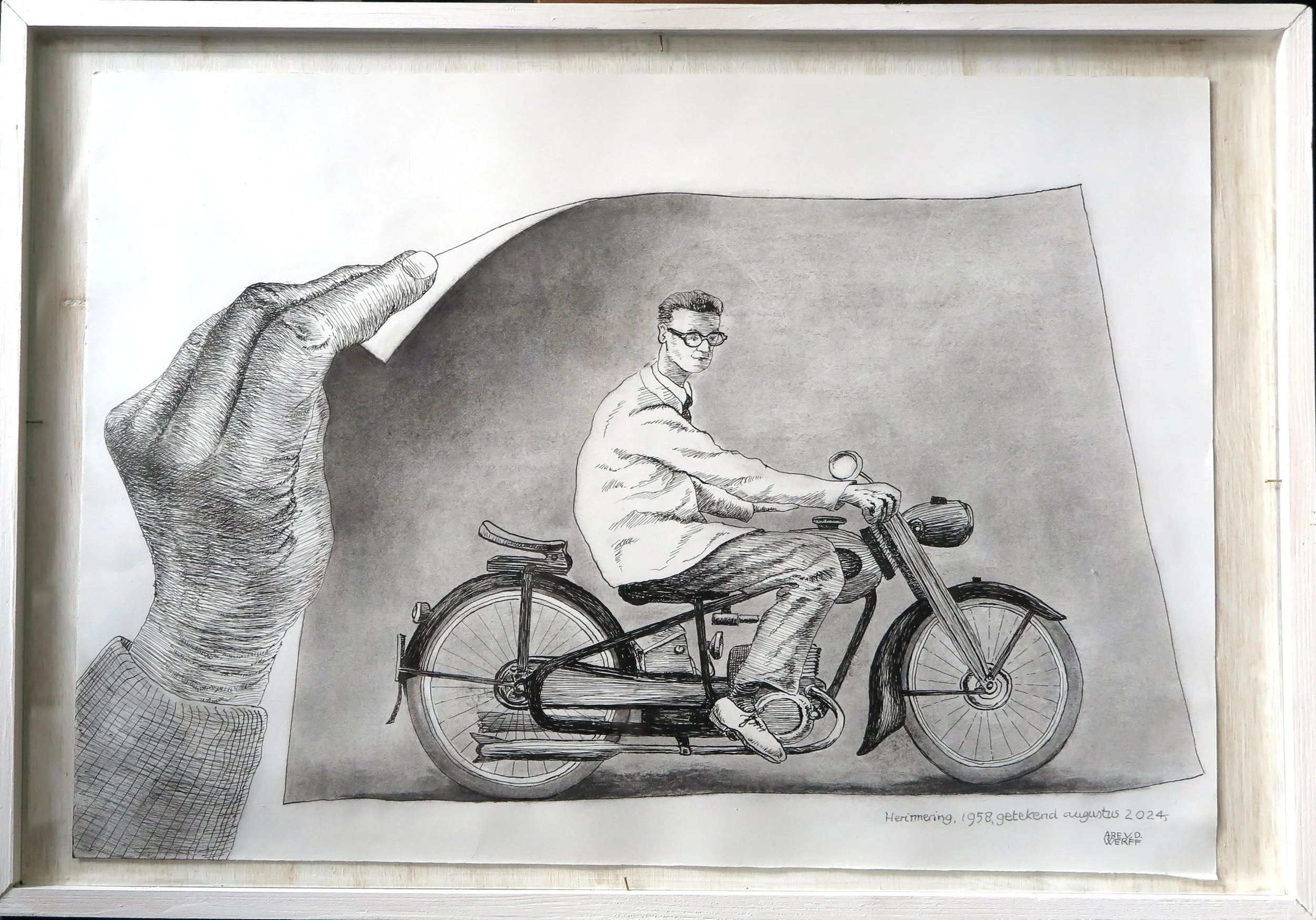 Abe op motorfiets 1958.JPG