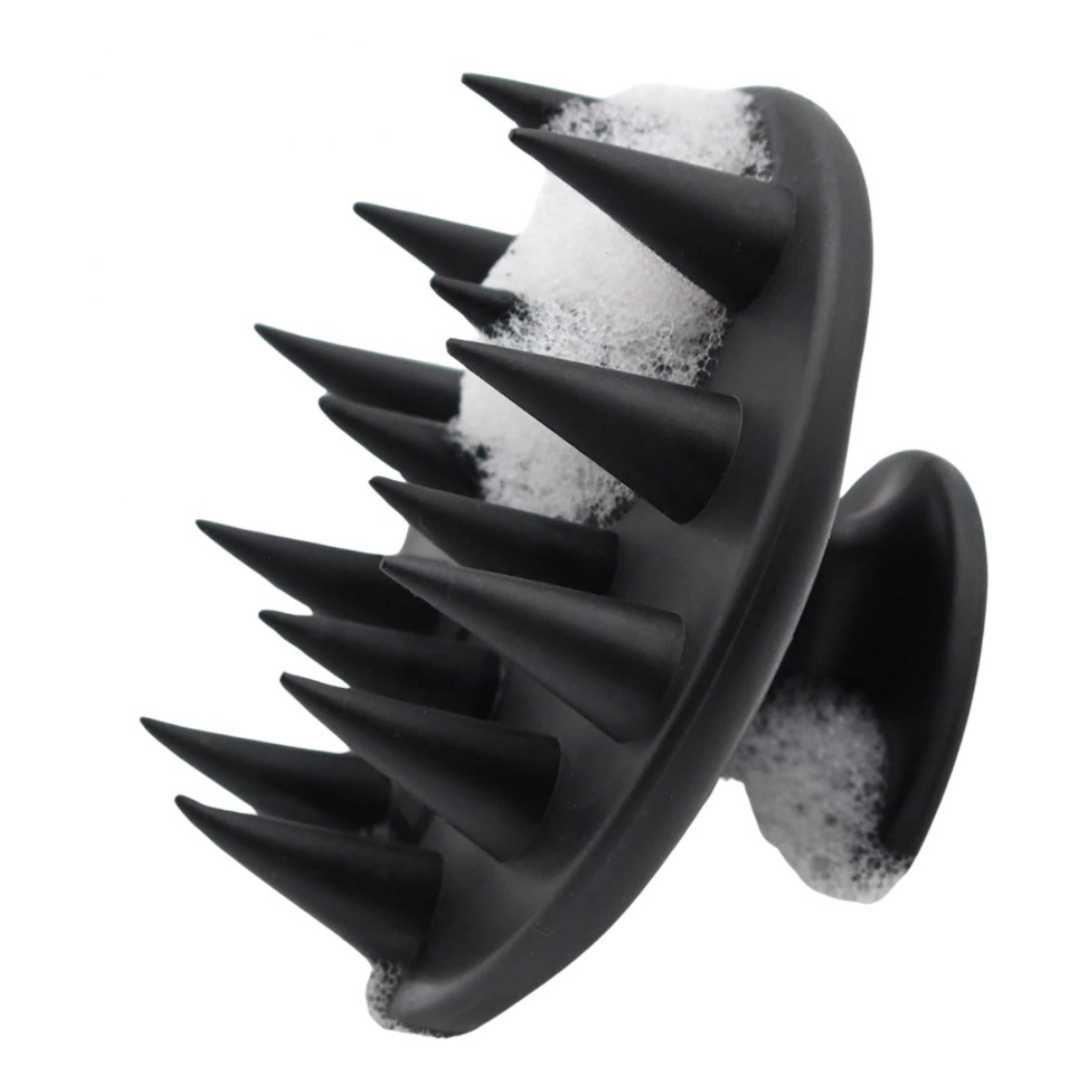Silicone scalp massage brush