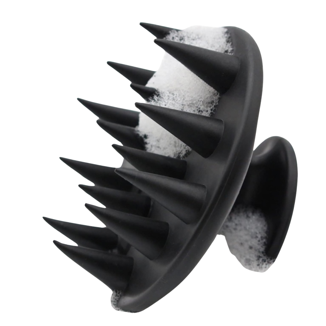Silicone scalp massage brush