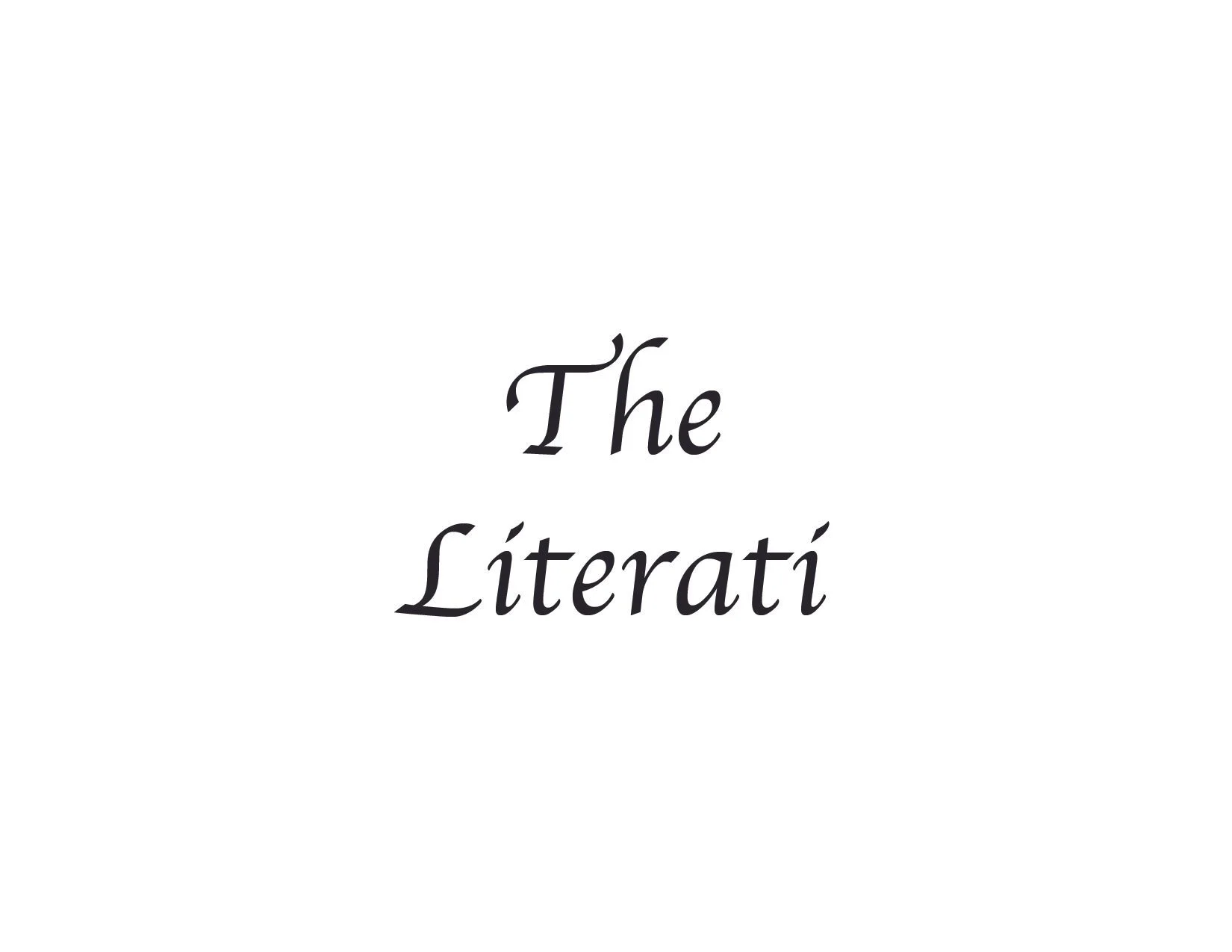 The Literati (Book Club)