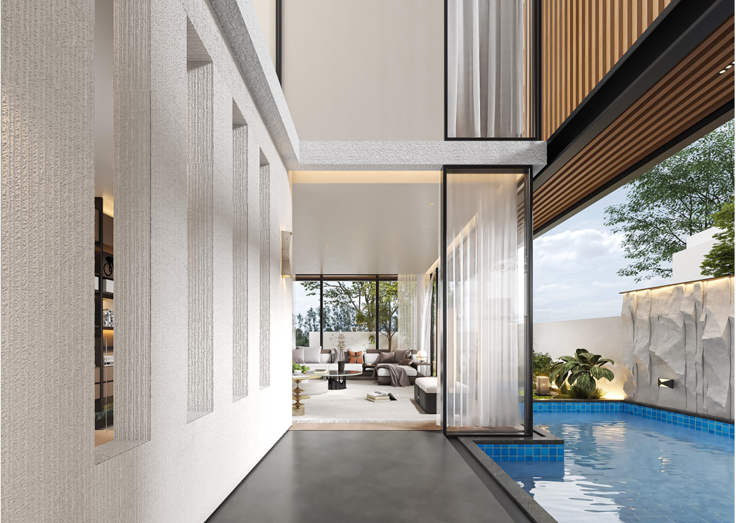 Landed project, modern chic, luxury villa