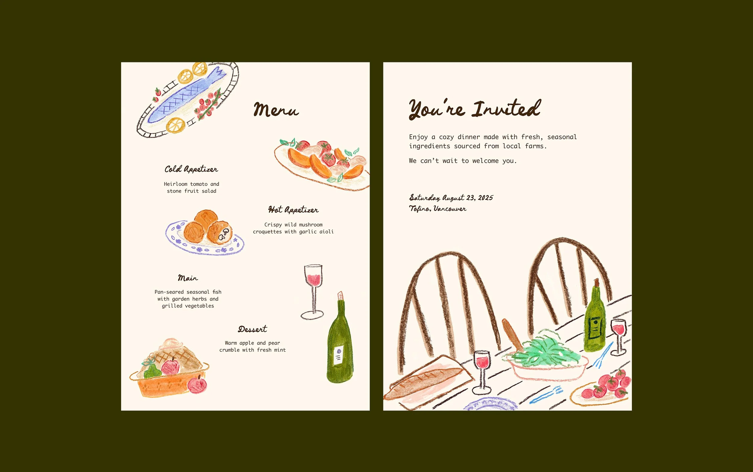 Gathered Table | Event Illustration