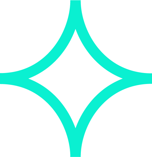 Aqua star rotating at the centre of change