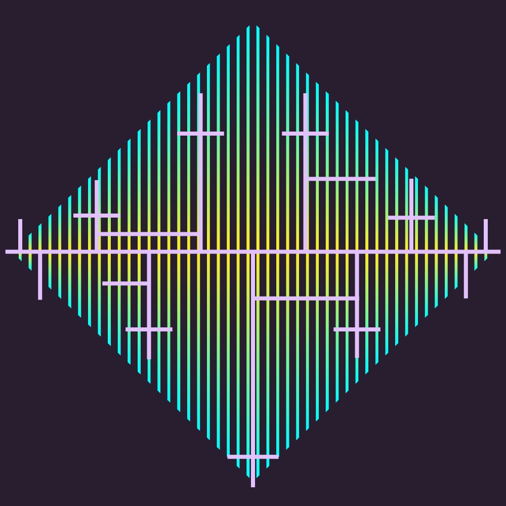 Minimalist Logo using fine lines partially akin to a circuit layout.