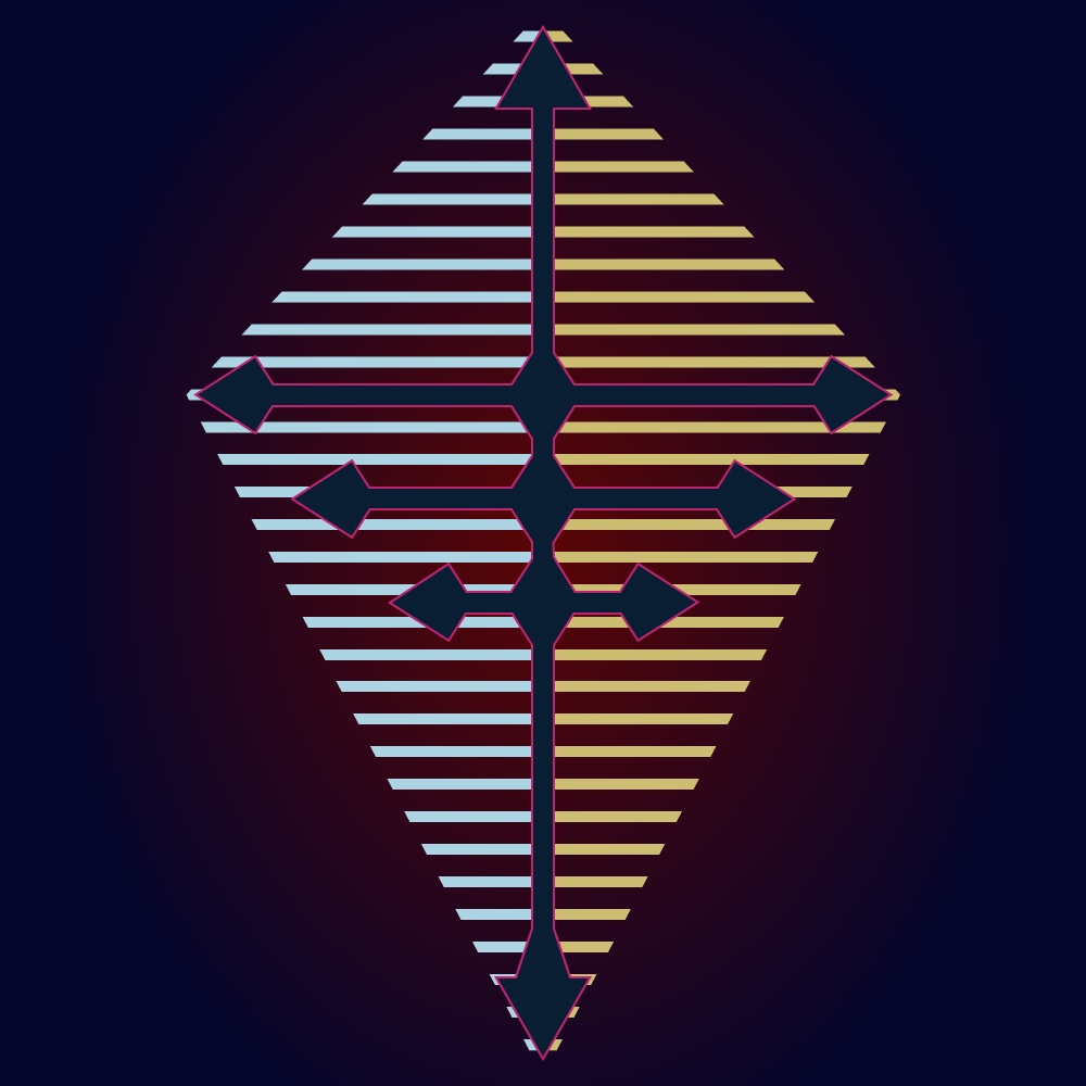 Minimalist Logo using fine filling a diamond shape