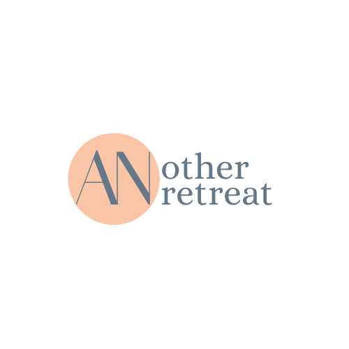 Logo for 'Another Retreat' featuring the initials 'AN' inside a peach-colored circle with the words 'other retreat' to the right.