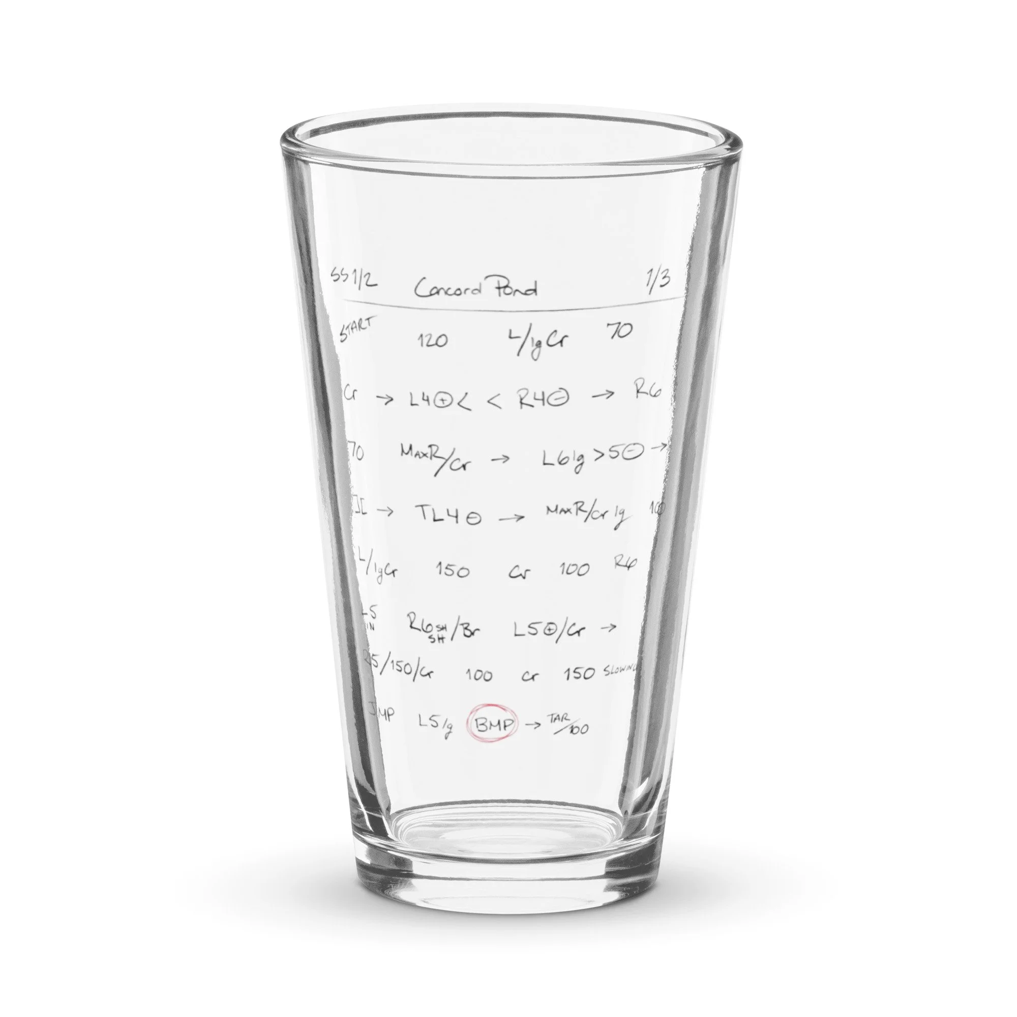 Concord Pond Pint Glass