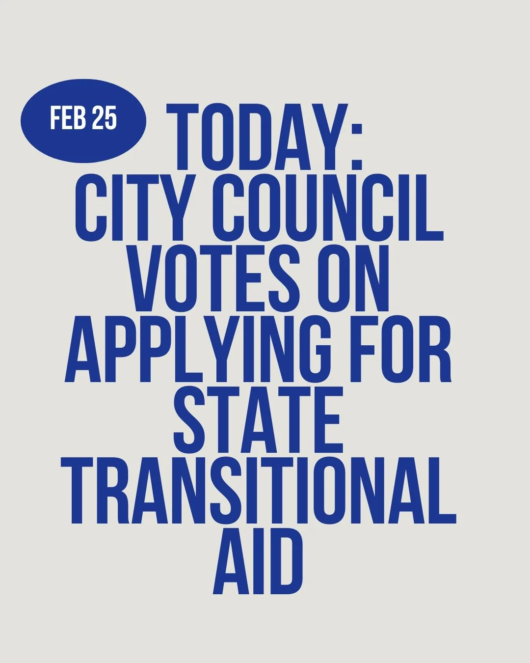 🚨 Council votes today on whether Jersey City will apply for NJ Transitional Aid.

A YES vote allows the City to submit an application.
A NO vote stops the process.

If the State later approves aid, it comes with financial oversight.
If the State den