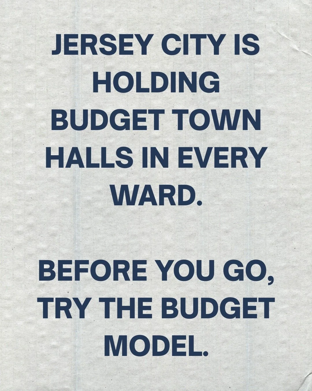 Jersey City is holding budget town halls in every ward.

Before you go, try the model.
Because "budget gap" is still too vague. Swipe to see what it actually means for your bill.

Don't walk in guessing.

jerseycityreceipts.com/budget-gap-m
