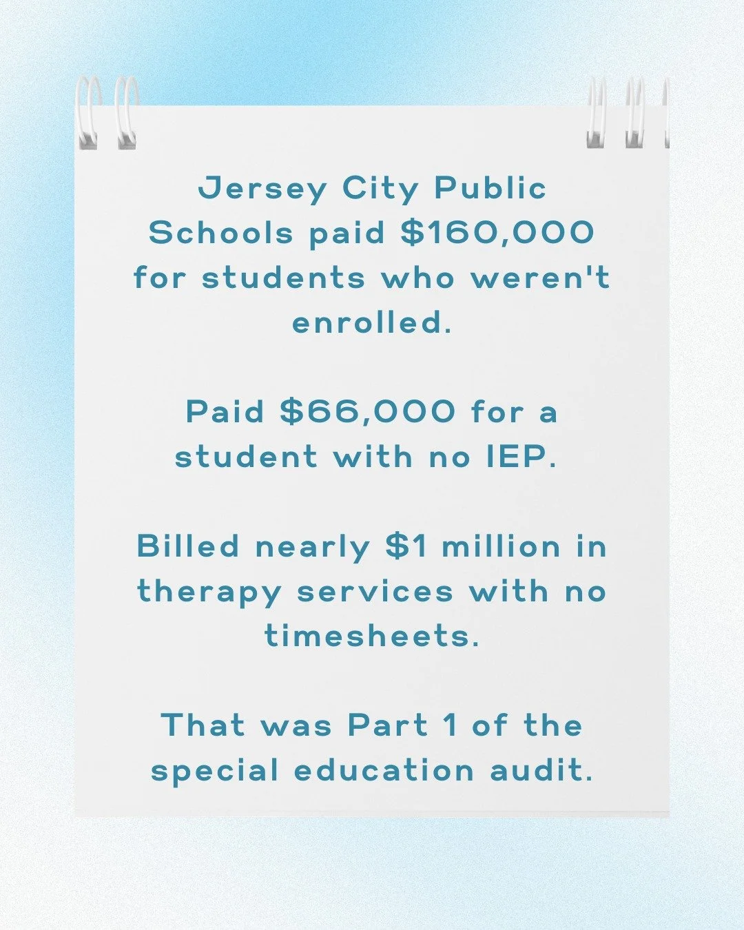 Five trustees voted to block a question about the special education audit. We filed a form and got the answer in a week. Part 2 isn't done. The district says June. We'll be back in June. Full breakdown in the post.