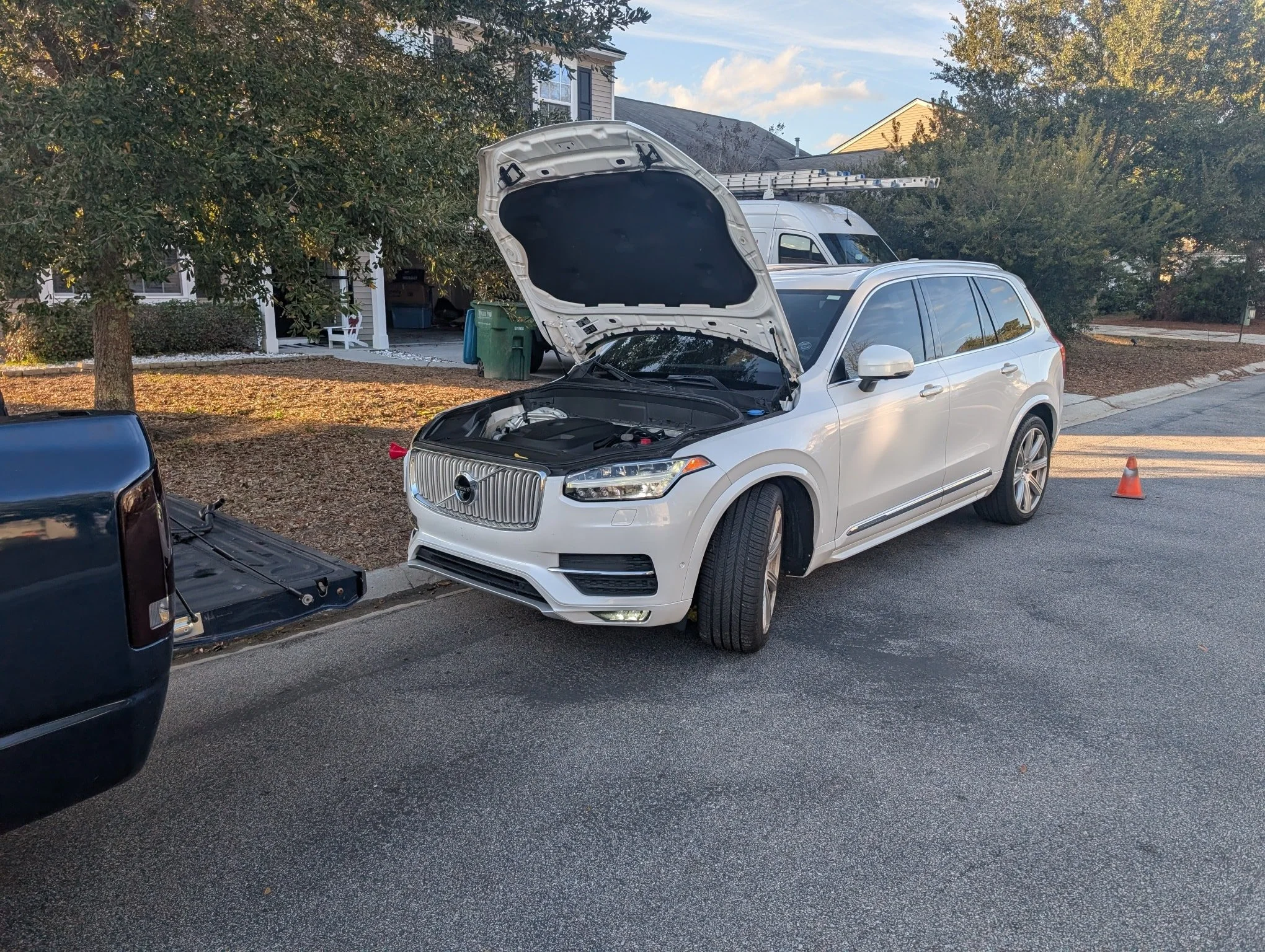 This Volvo was had a nagging coolant leak. A quick look found the common plastic coolant hose fitting to be leaking. A new line was installed and the customer no longer needs to worry about a coolant leak