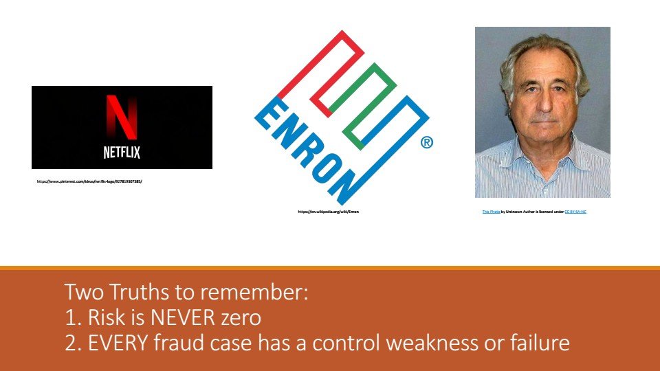 Signs of Fraud page on Internal Controls presentation by Dept. of Legislative Audit