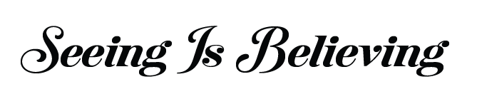 Seeing Is Believing — packaging comps and proofing typographic header — print-ability™