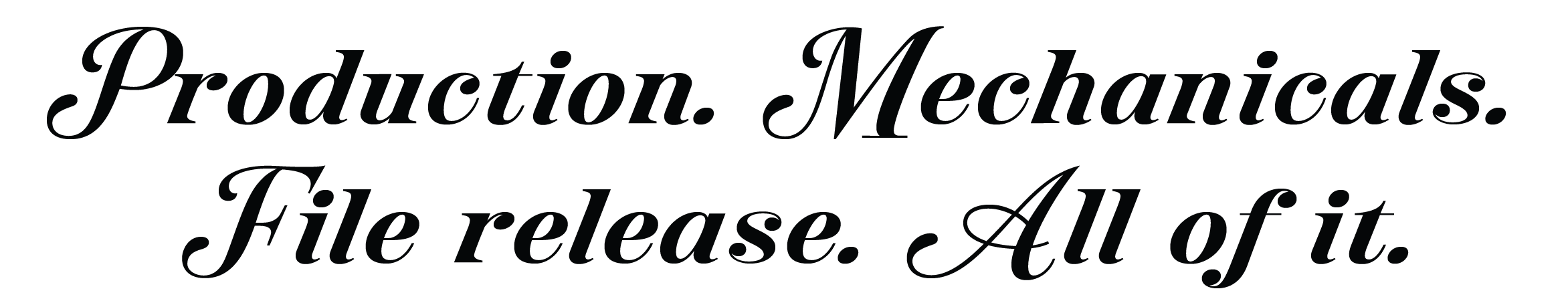 rint-ability™ packaging production services — mechanicals, file release and final artwork