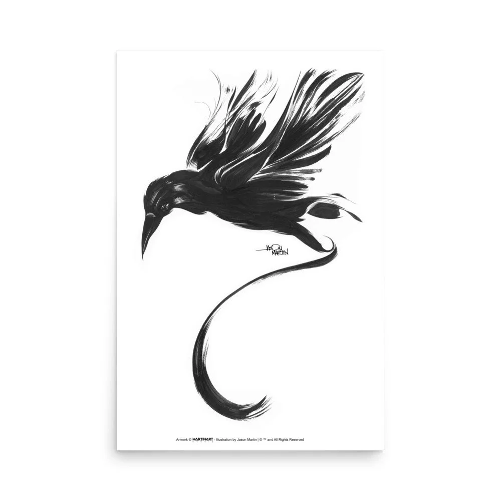 Photo paper poster - Crow art by Jason Martin - MartinArt Studio