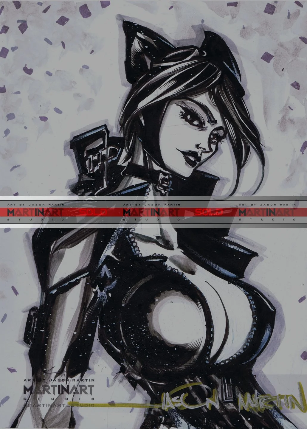 Catwoman Sketch 01 - Jason Martin - MartinArt Studio SOLD
