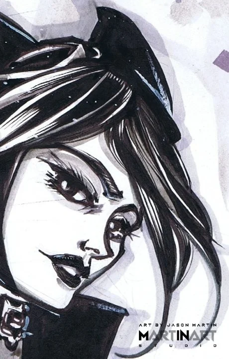 Catwoman Sketch 01 DETAIL - Jason Martin - MartinArt Studio SOLD.jpg
