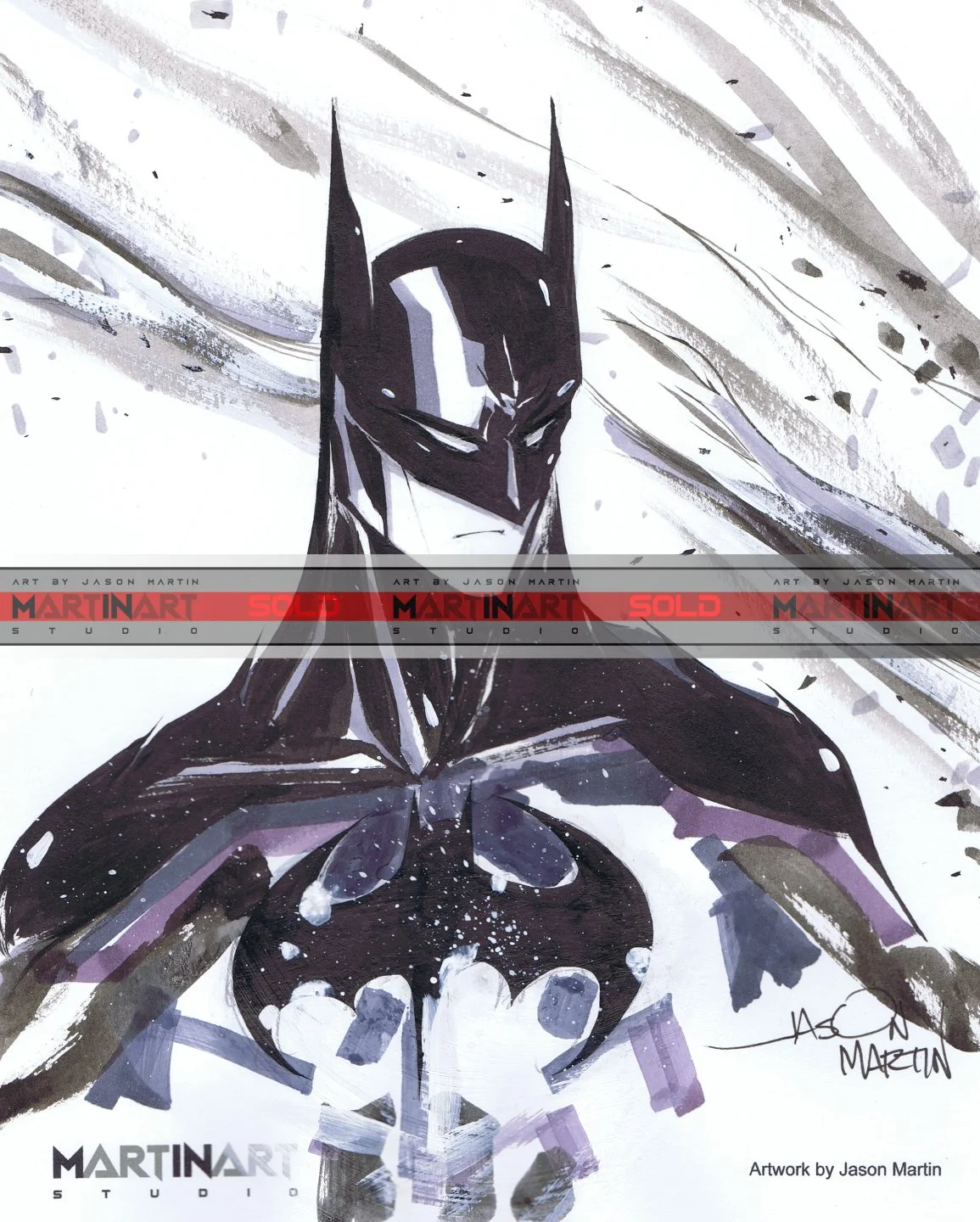 Batman Sketch 01 - Jason Martin - MartinArt Studio SOLD
