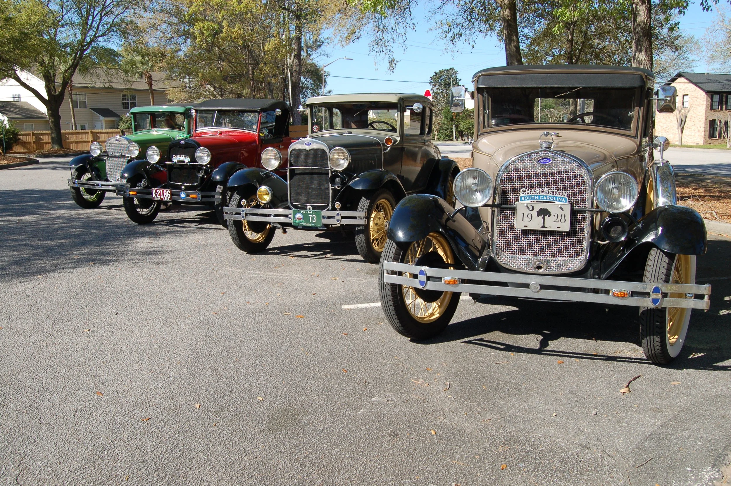 On the way to the Tea Room luncheon