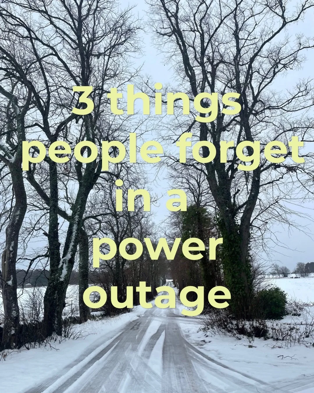 Three things people often forget until the lights go out:

1. Reliable light. Something easy to access, easy to use - minimal fuss.
2. A way to stay informed. Depends on the scenario, but this could be a charged phone (and a means of charging it with