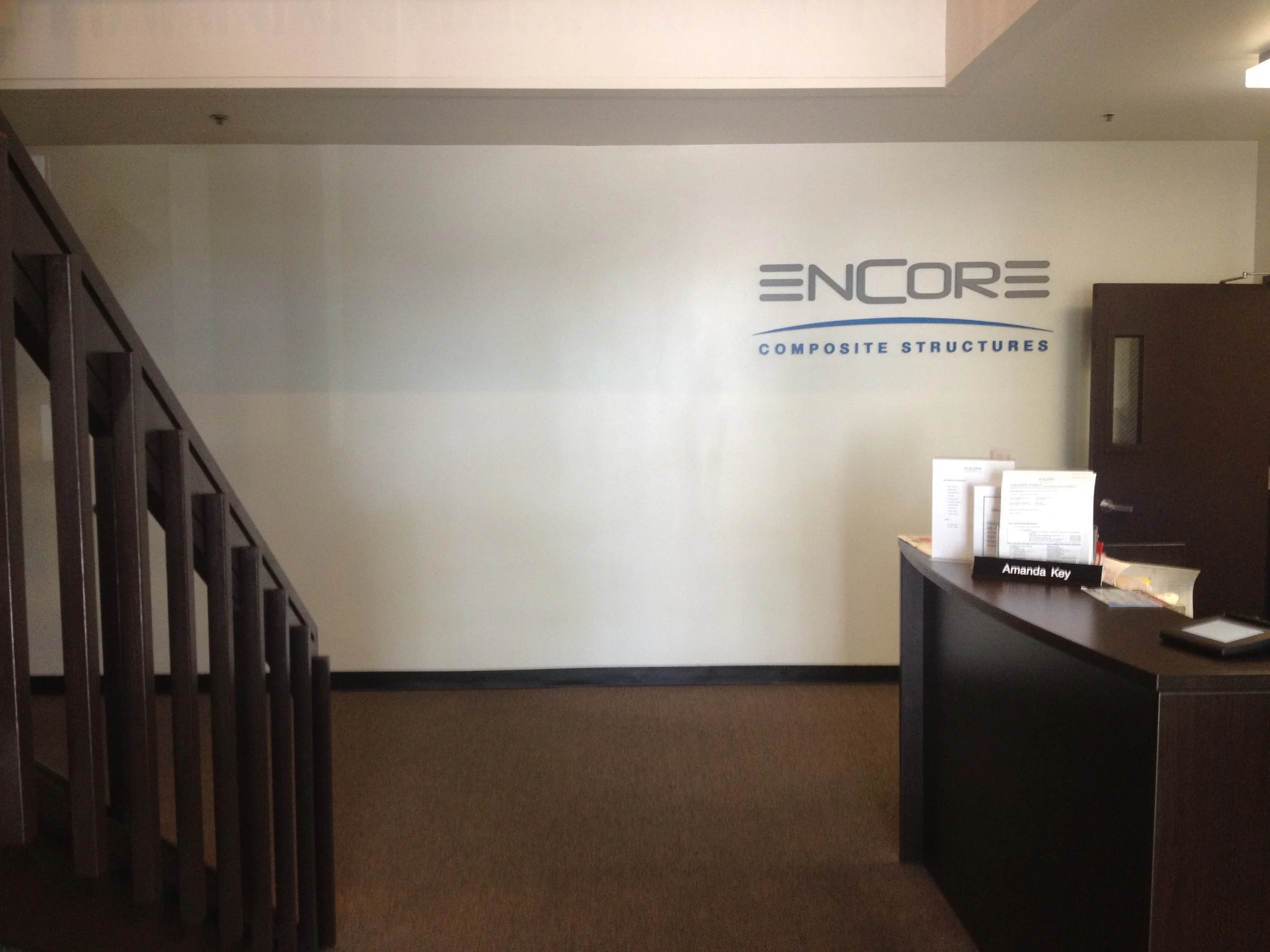 Lobby sign FCO installed non-illuminated in los angeles, ca.