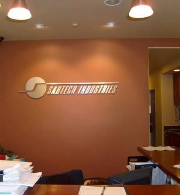 Aluminum FCO sign installed in lobby in los angeles, ca.