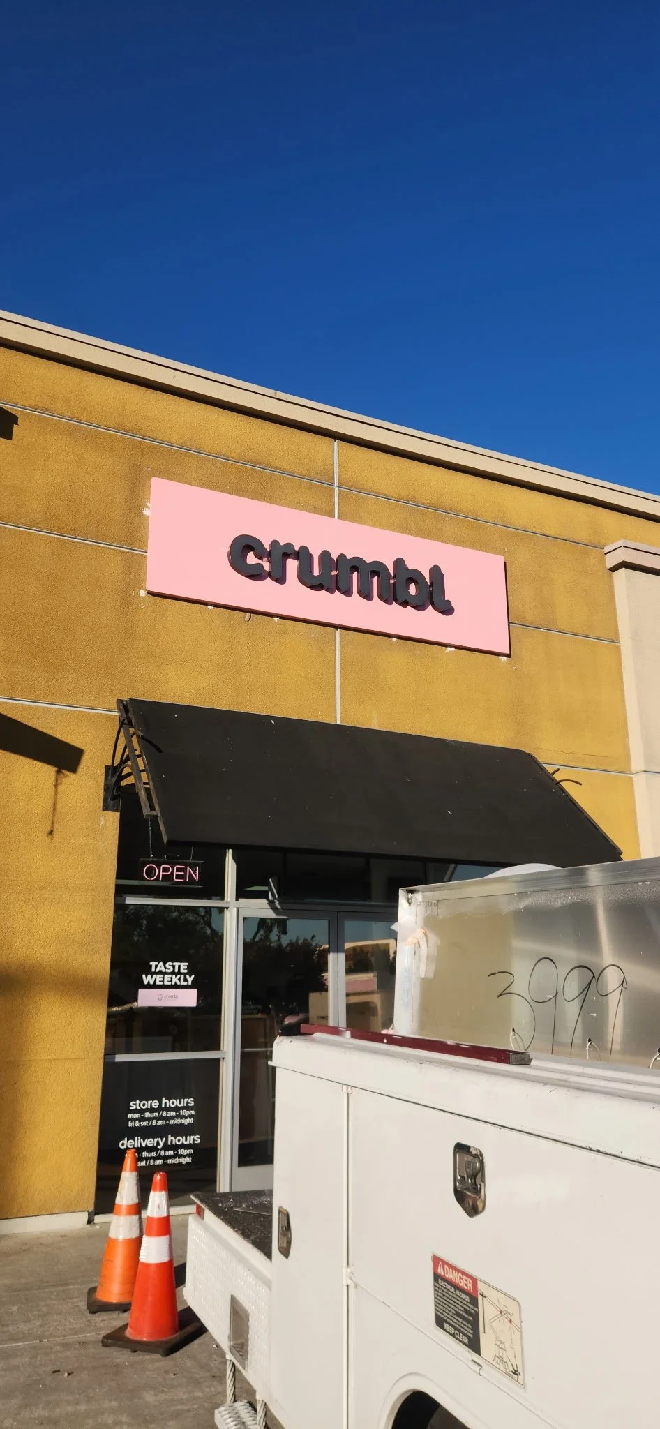 Channel letter sign on a retail space near Los Angeles, Ca.