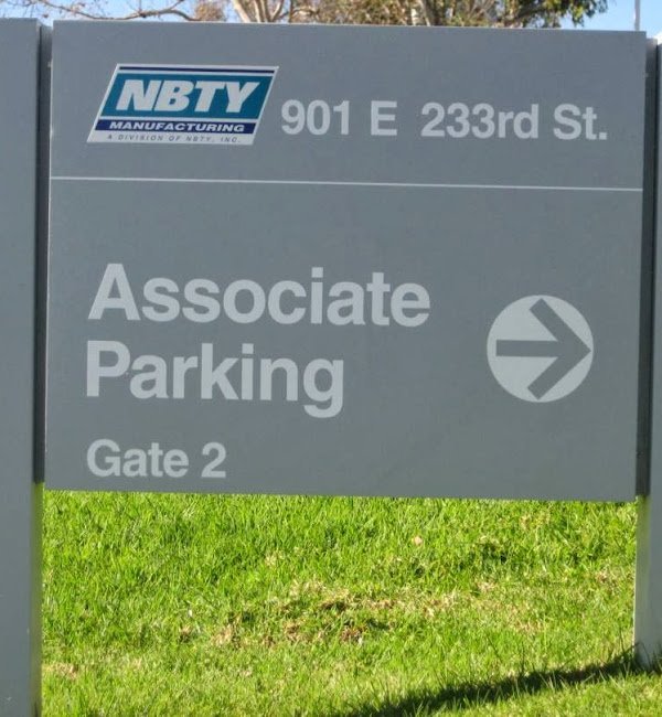 corporate branding on wayfinding sign. refurbishment and rebrand in los angeles, ca.