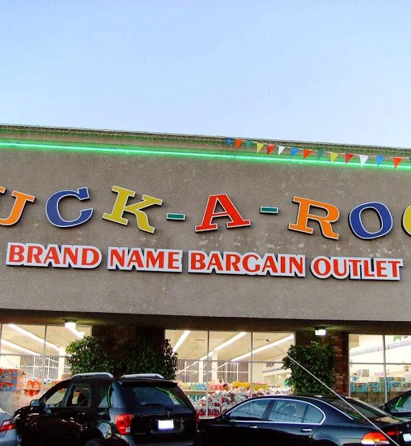 Channel letter sign on a retail space near Los Angeles, Ca.