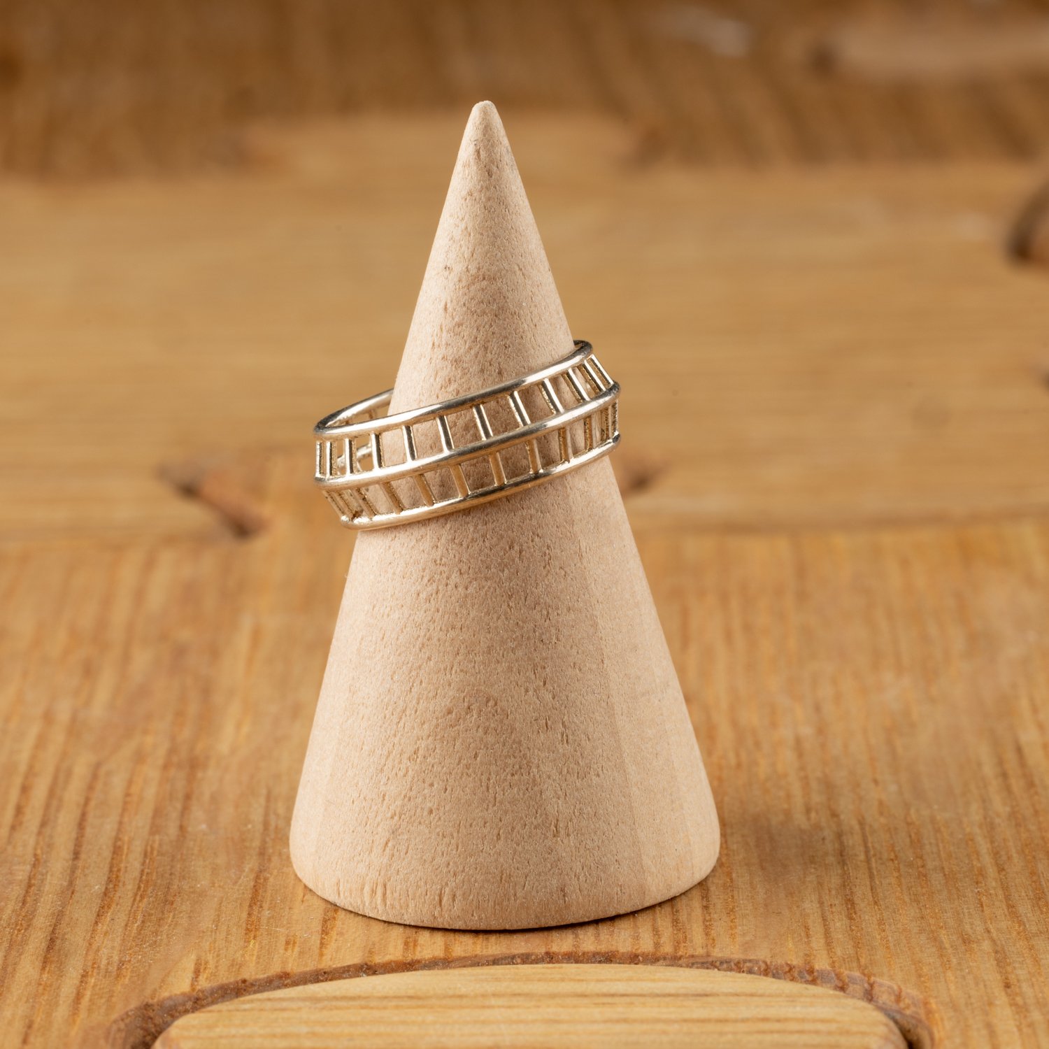 Ladder Band Ring Size 5.25 by Maria Eife
