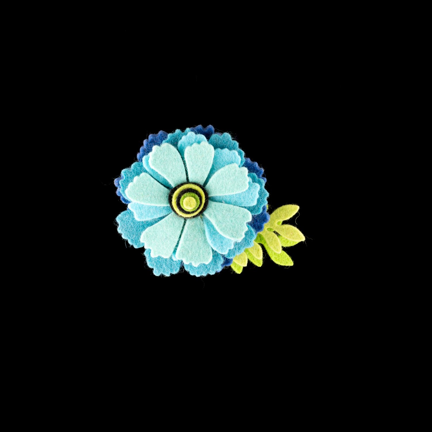 Blue Felted Pin Flower by Danielle Gori-Montanelli.jpg