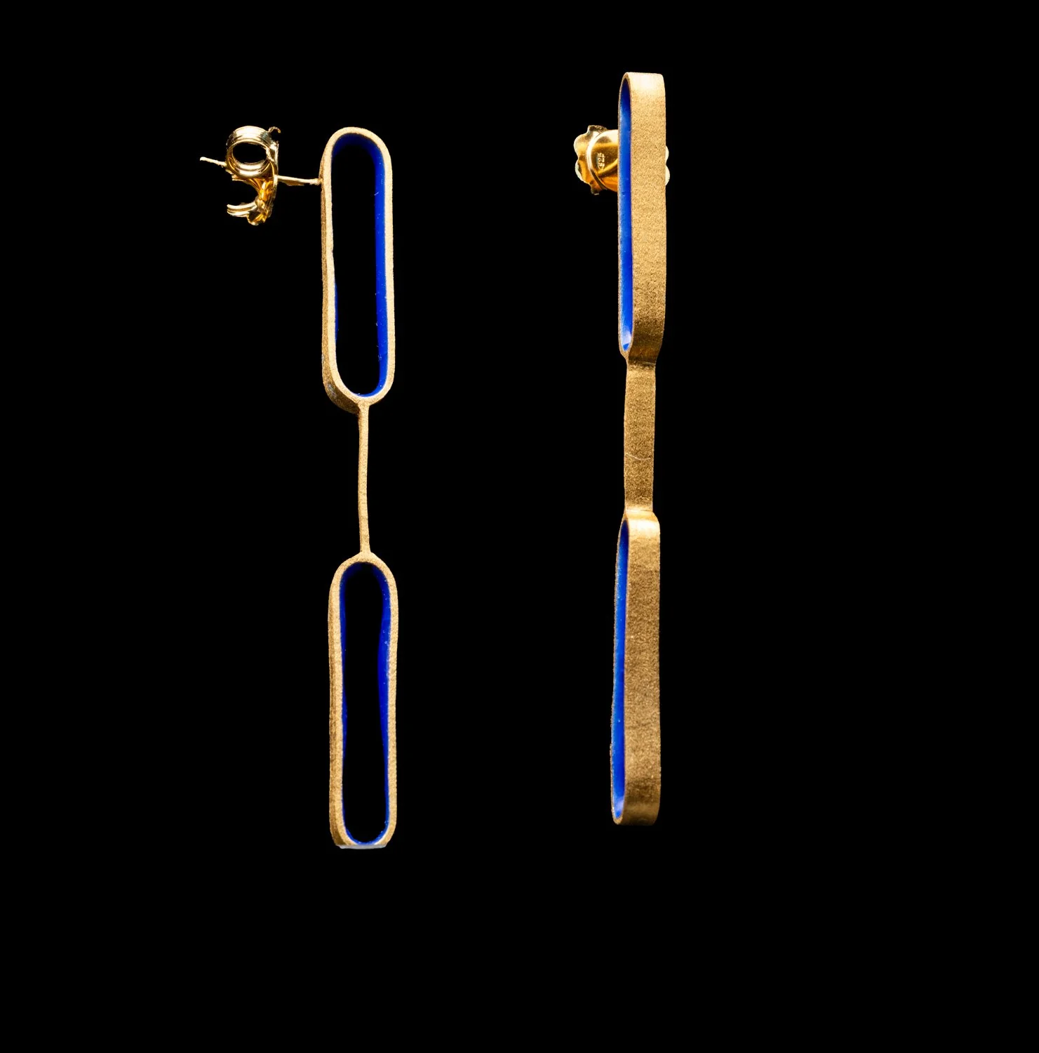Double Link Earrings by Marta Ribeiro Blue.jpg