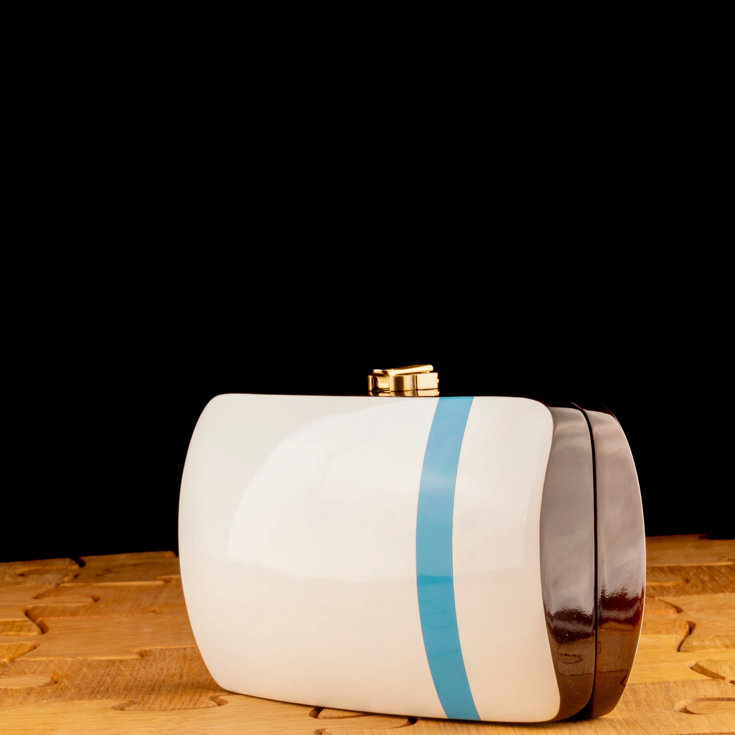 Bachelor Button Blue Stripe Rio Clutch_002.jpg