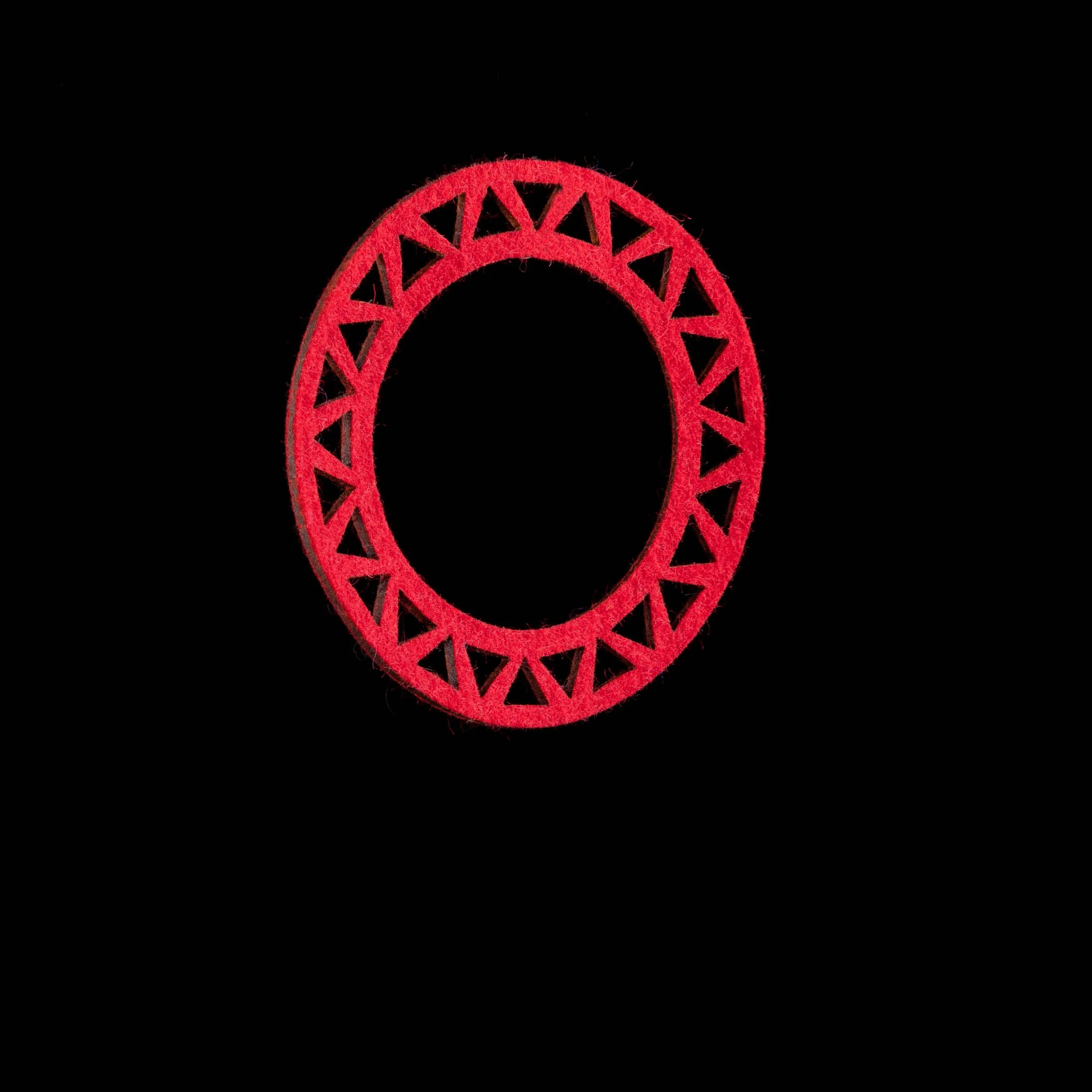 Triangle Felt Bangle by Maria Eife Red.jpg