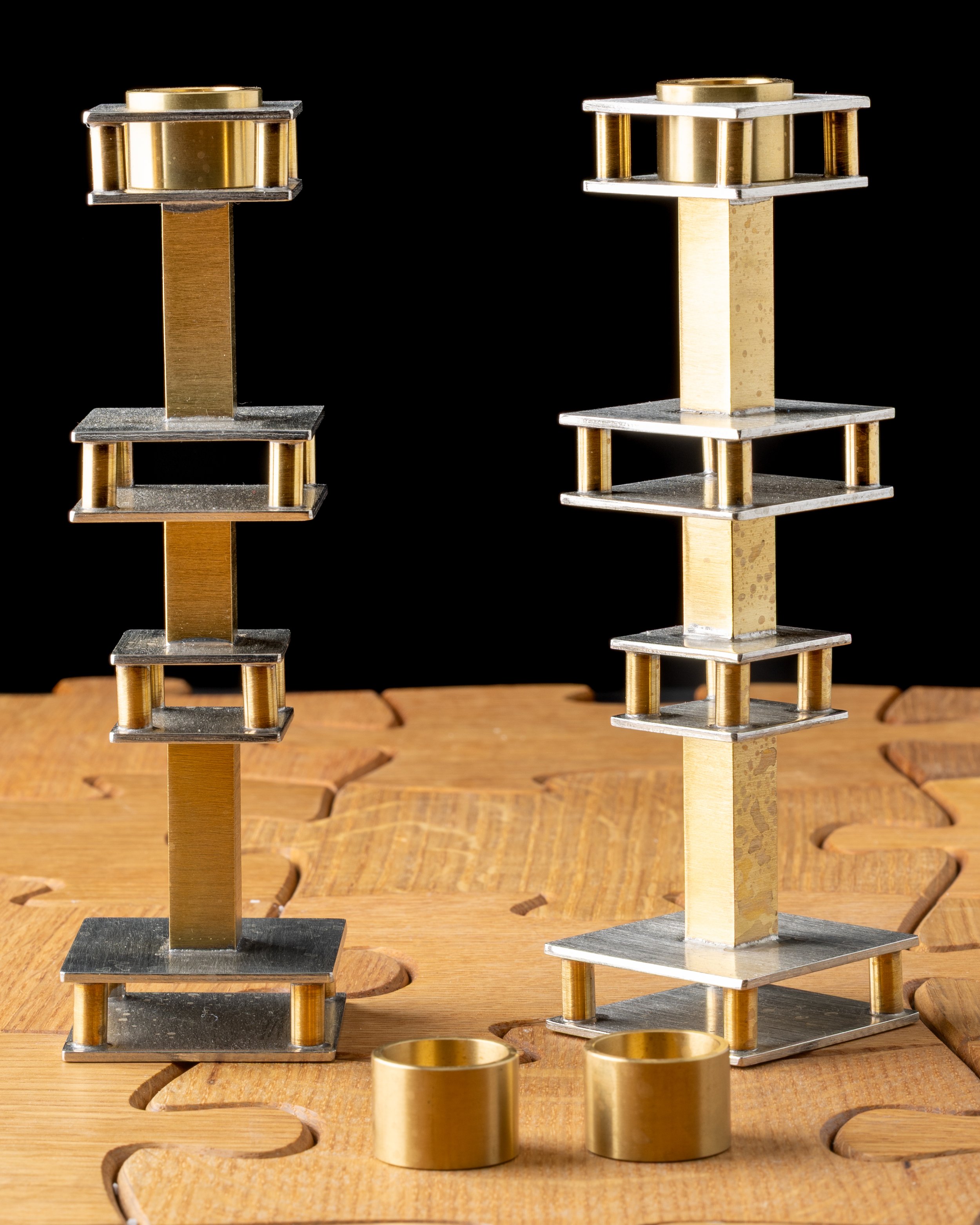 Sylvia Candle Holders by Joy Stember