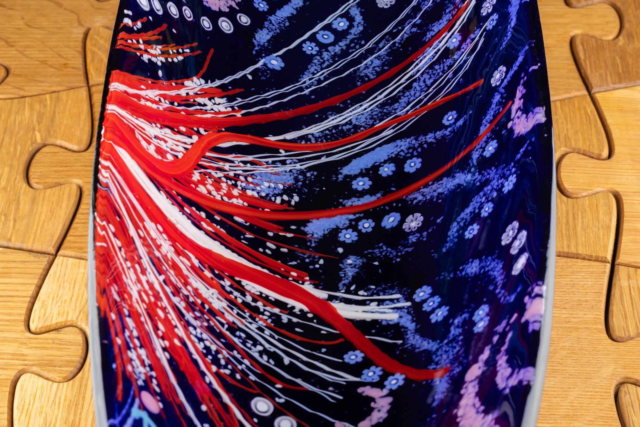 Garden Design X-large Murano Canoe dish by Alfier Glass Studio-2.jpg