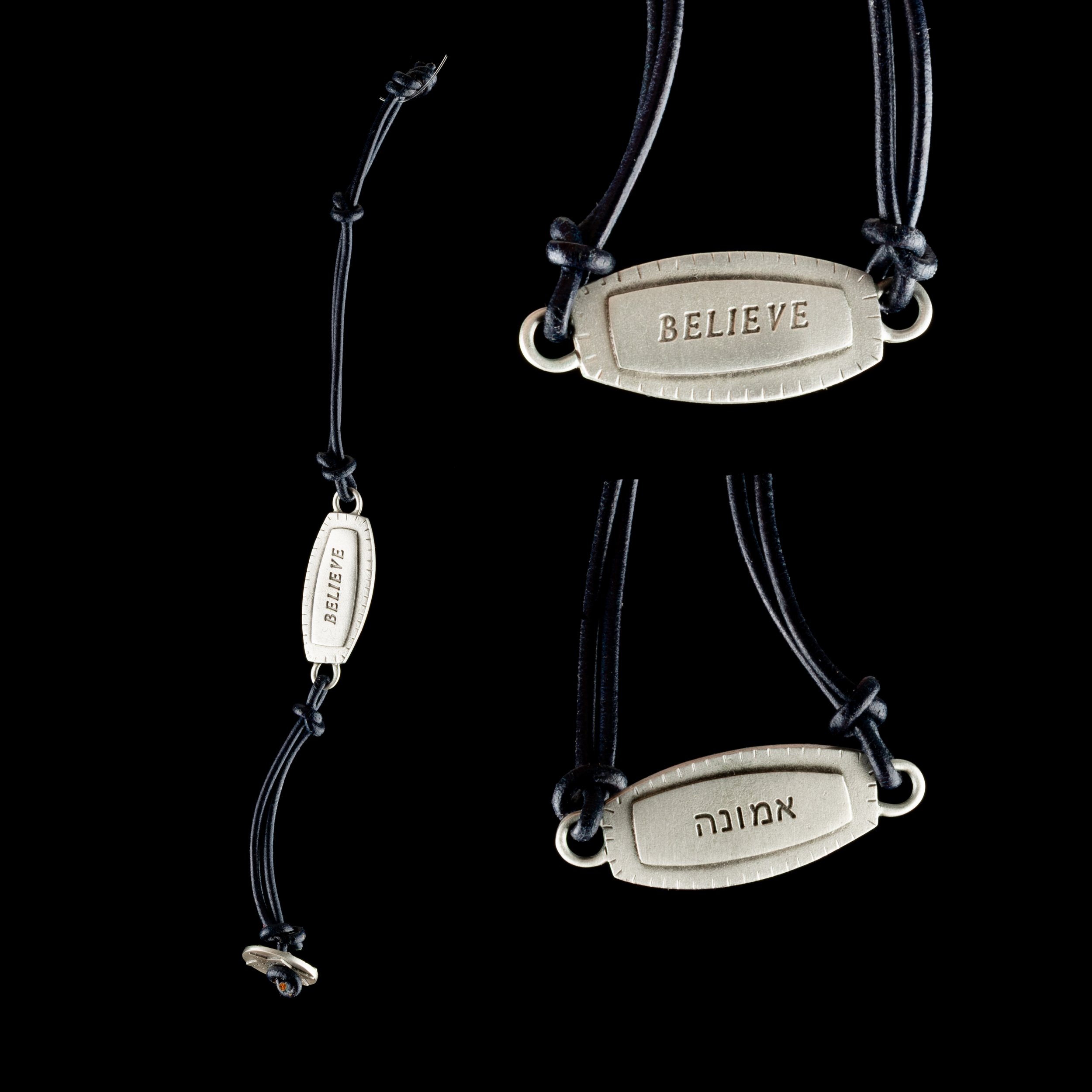 Beleive with Hebrew Bracelet by Emily Rosenfeld.jpg