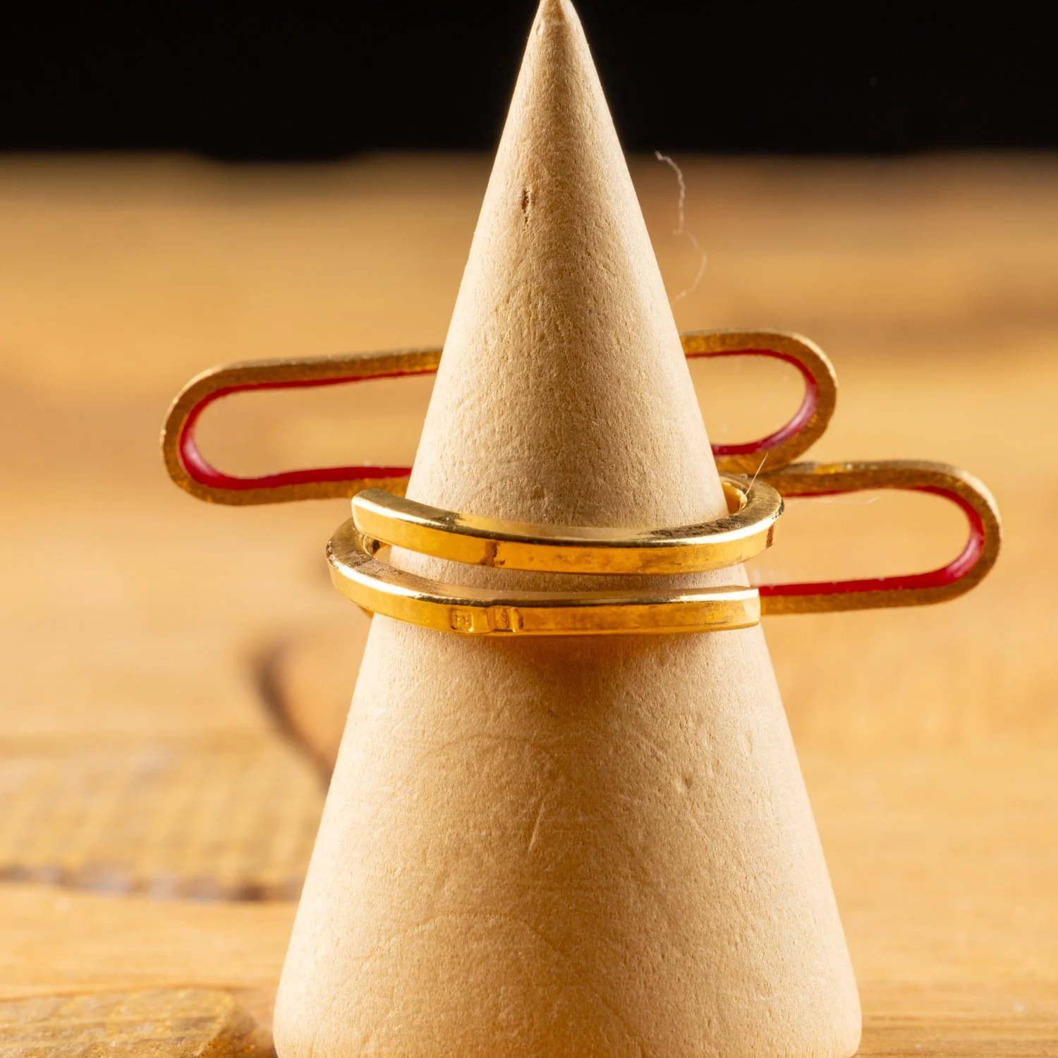 Red Stepped Link Adjustable Ring by Marta Ribeiro-3.jpg