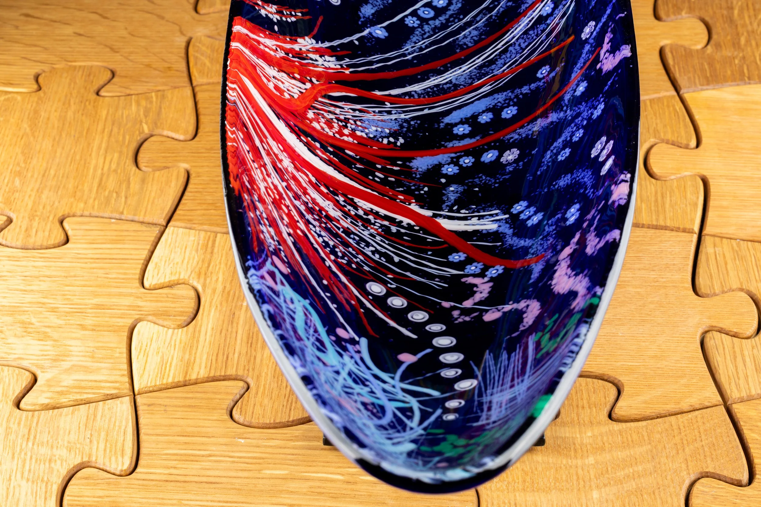 Garden Design X-large Murano Canoe dish by Alfier Glass Studio-1.jpg