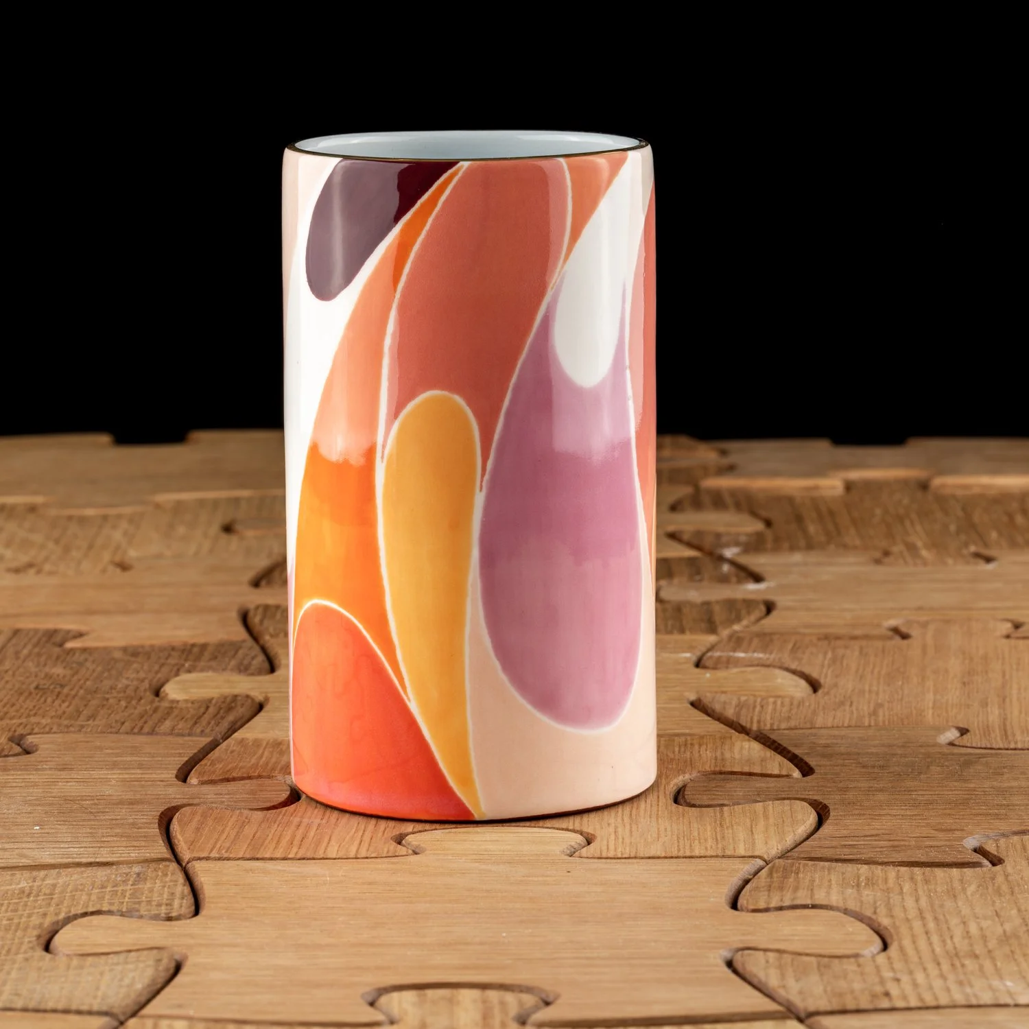 Louche Design Cylinder Vase by Jill Rosenwald